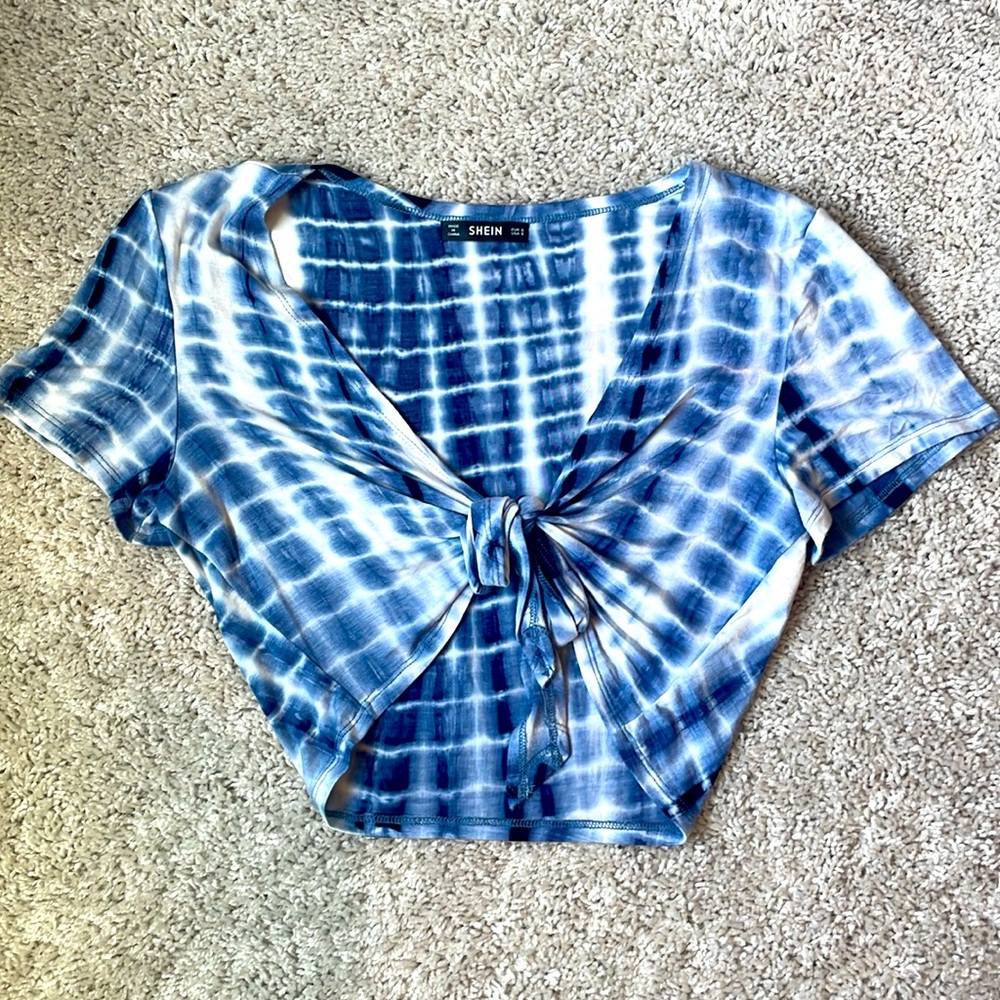 Tie Dye Shein Crop Top
